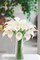 30Pack Real Touch PU Latex Artificial Calla Lily Flowers for Wedding Party and Home Decor-White